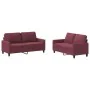 Juego de sofás con cojines 2 piezas tela rojo tinto von , Sofas - Ref: Foro24-3201450, Preis: 399,46 €, Rabatt: %