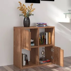 Estantería de madera de ingeniería marrón roble 60x27,5x59,5cm de , Librerías y estanterías - Ref: Foro24-338172, Precio: 45,...