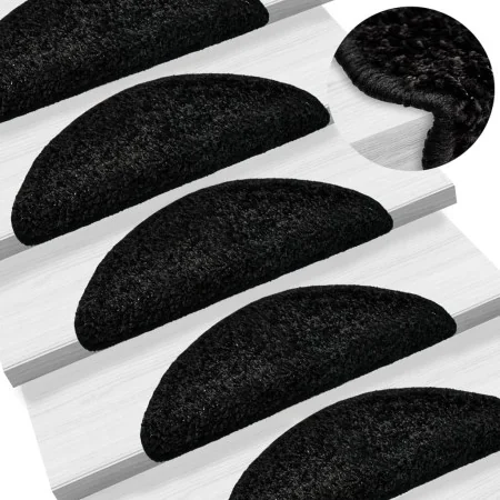 Alfombrillas de escalera 10 unidades negro 56x17x3 cm de , Alfombrillas para escalones - Ref: Foro24-149785, Precio: 52,20 €,...