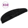 Alfombrillas de escalera 10 unidades negro 56x17x3 cm de , Alfombrillas para escalones - Ref: Foro24-149785, Precio: 52,20 €,...