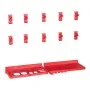 Kit de cajas de almacenaje 39 pzas paneles de pared rojo negro de , Armarios para herramientas - Ref: Foro24-150809, Precio: ...