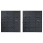 Kit de cajas de almacenaje 39 pzas paneles de pared rojo negro de , Armarios para herramientas - Ref: Foro24-150809, Precio: ...