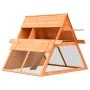 Conejera de madera maciza de pino y abeto 152x128x108 cm de , Jaulas y habitáculos para animales pequeños - Ref: Foro24-17064...