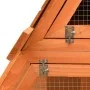 Conejera de madera maciza de pino y abeto 152x128x108 cm de , Jaulas y habitáculos para animales pequeños - Ref: Foro24-17064...