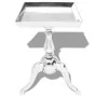 Mesita auxiliar cuadrada aluminio plateada by , Side tables - Ref: Foro24-243511, Price: 136,83 €, Discount: %