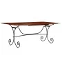 Mesa de comedor madera maciza acabado miel 200x100x76 cm de , Mesas de cocina y de comedor - Ref: Foro24-245643, Precio: 285,...