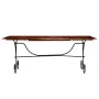 Mesa de comedor madera maciza acabado miel 200x100x76 cm de , Mesas de cocina y de comedor - Ref: Foro24-245643, Precio: 285,...