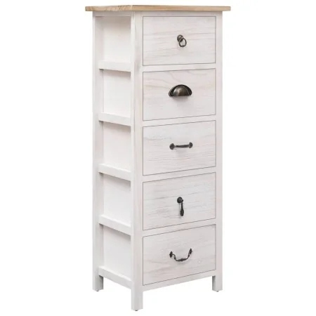 Armario auxiliar de madera de paulownia 35x25x87 cm by , Drawers - Ref: Foro24-284077, Price: 130,06 €, Discount: %