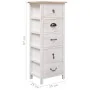 Armario auxiliar de madera de paulownia 35x25x87 cm by , Drawers - Ref: Foro24-284077, Price: 130,06 €, Discount: %