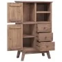 Aparador de madera maciza de teca 60x30x100 cm de , Taquillas y armarios de almacenamiento - Ref: Foro24-287739, Precio: 230,...