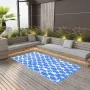 Alfombra de exterior ARAKIL azul y blanca 190x290 cm PP de , Protectores para exterior - Ref: Foro24-310447, Precio: 55,62 €,...