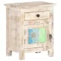 Mesita de noche de madera de acacia rugosa 40x30x50 cm de , Mesitas de noche - Ref: Foro24-320233, Precio: 109,90 €, Descuent...