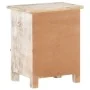 Mesita de noche de madera de acacia rugosa 40x30x50 cm de , Mesitas de noche - Ref: Foro24-320233, Precio: 109,90 €, Descuent...