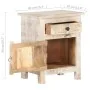 Mesita de noche de madera de acacia rugosa 40x30x50 cm de , Mesitas de noche - Ref: Foro24-320233, Precio: 109,90 €, Descuent...