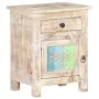 Mesita de noche de madera de acacia rugosa 40x30x50 cm de , Mesitas de noche - Ref: Foro24-320233, Precio: 109,90 €, Descuent...