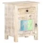 Mesita de noche de madera de acacia rugosa 40x30x50 cm de , Mesitas de noche - Ref: Foro24-320233, Precio: 109,90 €, Descuent...