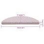 Alfombrilla autoadhesiva escalera sisal 15 uds rosa 56x17x3 cm de , Alfombrillas para escalones - Ref: Foro24-326864, Precio:...