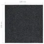 Alfombra de pasillo atrapa suciedad 100x100 cm gris antracita de , Alfombras - Ref: Foro24-327165, Precio: 44,48 €, Descuento: %