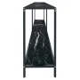 Mesa consola vidrio templado negro 220x35x75,5 cm by , Side tables - Ref: Foro24-331713, Price: 135,97 €, Discount: %