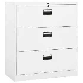 Armario archivador de acero blanco 90x46x103 cm by , Filing cabinets - Ref: Foro24-336290, Price: 330,86 €, Discount: %
