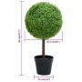 Planta de boj artificial forma de bola con maceta verde 50 cm by , artificial flora - Ref: Foro24-336509, Price: 43,41 €, Dis...