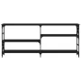 Mesa consola madera de ingeniería negra 180x29x76,5 cm de , Mesas auxiliares - Ref: Foro24-835474, Precio: 57,44 €, Descuento: %