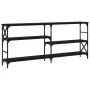 Mesa consola madera de ingeniería negra 180x29x76,5 cm de , Mesas auxiliares - Ref: Foro24-835474, Precio: 57,44 €, Descuento: %