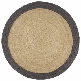 Alfombra hecha a mano de yute con borde gris oscuro 240 cm de , Alfombras - Ref: Foro24-343607, Precio: 129,91 €, Descuento: %