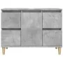 Armario de lavabo madera contrachapada gris hormigón 80x33x60cm by , bathroom vanities - Ref: Foro24-821272, Price: 93,64 €, ...