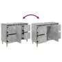 Armario de lavabo madera contrachapada gris hormigón 80x33x60cm by , bathroom vanities - Ref: Foro24-821272, Price: 93,64 €, ...