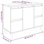 Armario de lavabo madera contrachapada gris hormigón 80x33x60cm by , bathroom vanities - Ref: Foro24-821272, Price: 93,64 €, ...