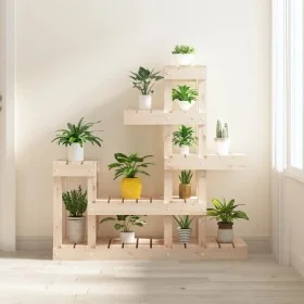 Soporte para plantas madera maciza de pino 92x25x97 cm de , Soportes para macetas - Ref: Foro24-822102, Precio: 71,72 €, Desc...