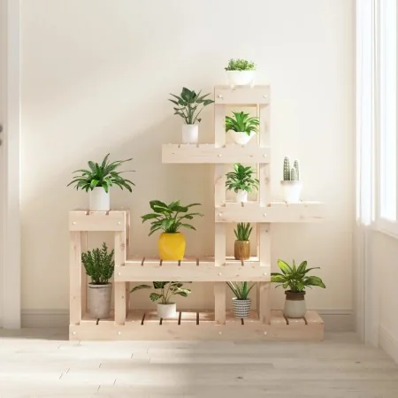 Soporte para plantas madera maciza de pino 92x25x97 cm de , Soportes para macetas - Ref: Foro24-822102, Precio: 71,72 €, Desc...