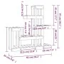 Soporte para plantas madera maciza de pino 92x25x97 cm de , Soportes para macetas - Ref: Foro24-822102, Precio: 71,72 €, Desc...
