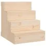 Escalera para mascotas madera maciza de pino 40x49x47 cm de , Escalones y rampas para mascotas - Ref: Foro24-822466, Precio: ...