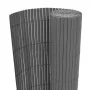 Valla de jardín de doble cara PVC gris 150x500 cm de , Paneles de vallas - Ref: Foro24-43641, Precio: 133,04 €, Descuento: %