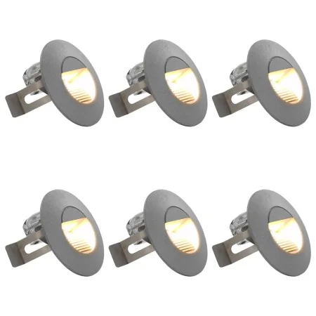 Lámparas LED de pared para jardín 6 uds. redonda plateada 5 W by , Outdoor lighting - Ref: Foro24-45655, Price: 56,57 €, Disc...