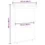 Toldo lateral de balcón color crema 125x250 cm de , Sombrillas - Ref: Foro24-48419, Precio: 72,59 €, Descuento: %