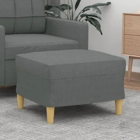 Reposapiés de tela gris oscuro 60x50x41 cm by , Ottomans - Ref: Foro24-349264, Price: 54,67 €, Discount: %