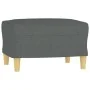 Reposapiés de tela gris oscuro 60x50x41 cm by , Ottomans - Ref: Foro24-349264, Price: 54,67 €, Discount: %
