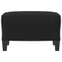 Reposapiés de cuero sintético negro 60x50x41 cm by , Ottomans - Ref: Foro24-349335, Price: 52,53 €, Discount: %