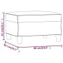 Reposapiés de cuero sintético negro 60x50x41 cm by , Ottomans - Ref: Foro24-349335, Price: 52,53 €, Discount: %