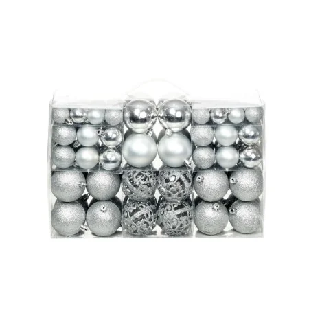 Lote de bolas de Navidad 100 unidades plateadas 3/4/6 cm de , Adornos festivos - Ref: Foro24-245712, Precio: 22,86 €, Descuen...