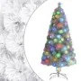 Árbol de Navidad artificial con luces fibra óptica blanco 120cm de , Arboles de navidad - Ref: Foro24-328449, Precio: 59,54 €...