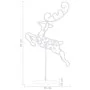 Renos voladores y trineo blanco cálido 260x21x87 cm de , Luces de Navidad - Ref: Foro24-328511, Precio: 67,54 €, Descuento: %