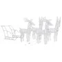 Decoración navideña renos y trineo acrílico 280x28x55 cm de , Luces de Navidad - Ref: Foro24-328524, Precio: 151,35 €, Descue...