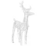 Decoración navideña renos y trineo acrílico 280x28x55 cm de , Luces de Navidad - Ref: Foro24-328524, Precio: 151,35 €, Descue...