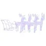 Decoración navideña renos y trineo acrílico 280x28x55 cm by , Christmas lights - Ref: Foro24-328532, Price: 143,54 €, Discoun...