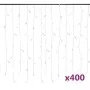 Cortina luces carámbano 10m 400 LED azul 8 funciones de , Luces de Navidad - Ref: Foro24-328913, Precio: 29,79 €, Descuento: %