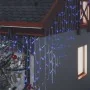 Cortina luces carámbano 10m 400 LED azul 8 funciones de , Luces de Navidad - Ref: Foro24-328913, Precio: 29,79 €, Descuento: %